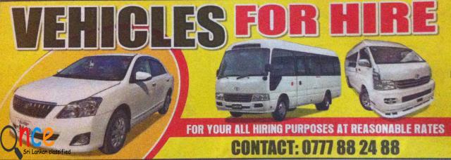 Vehicles For Hire