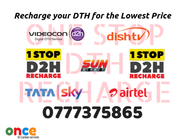 Recharge Videocon D2h Dish Tv Sundirect Tatasky Airtel